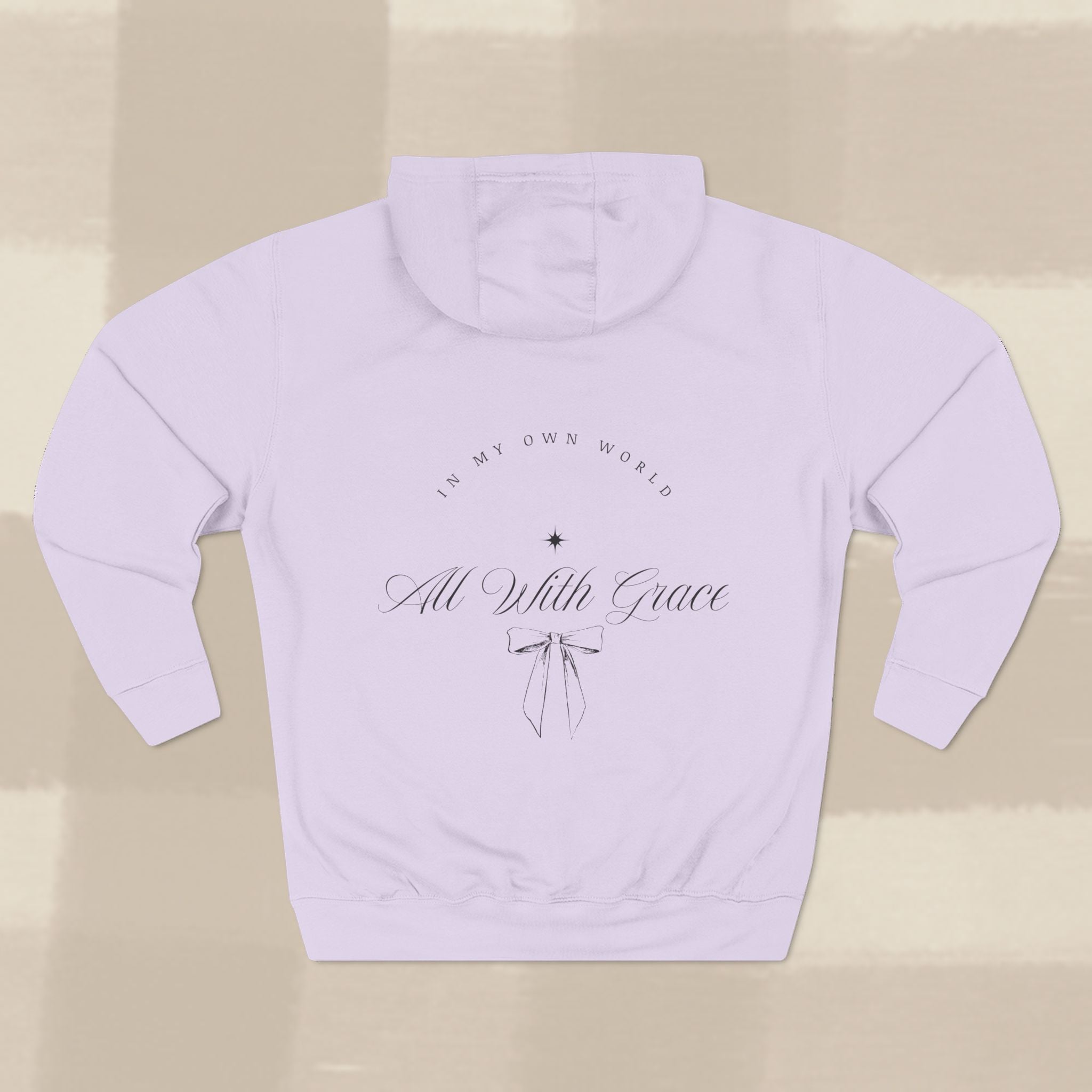 "WITH GRACE" HOODIE  X BLACK TYPE