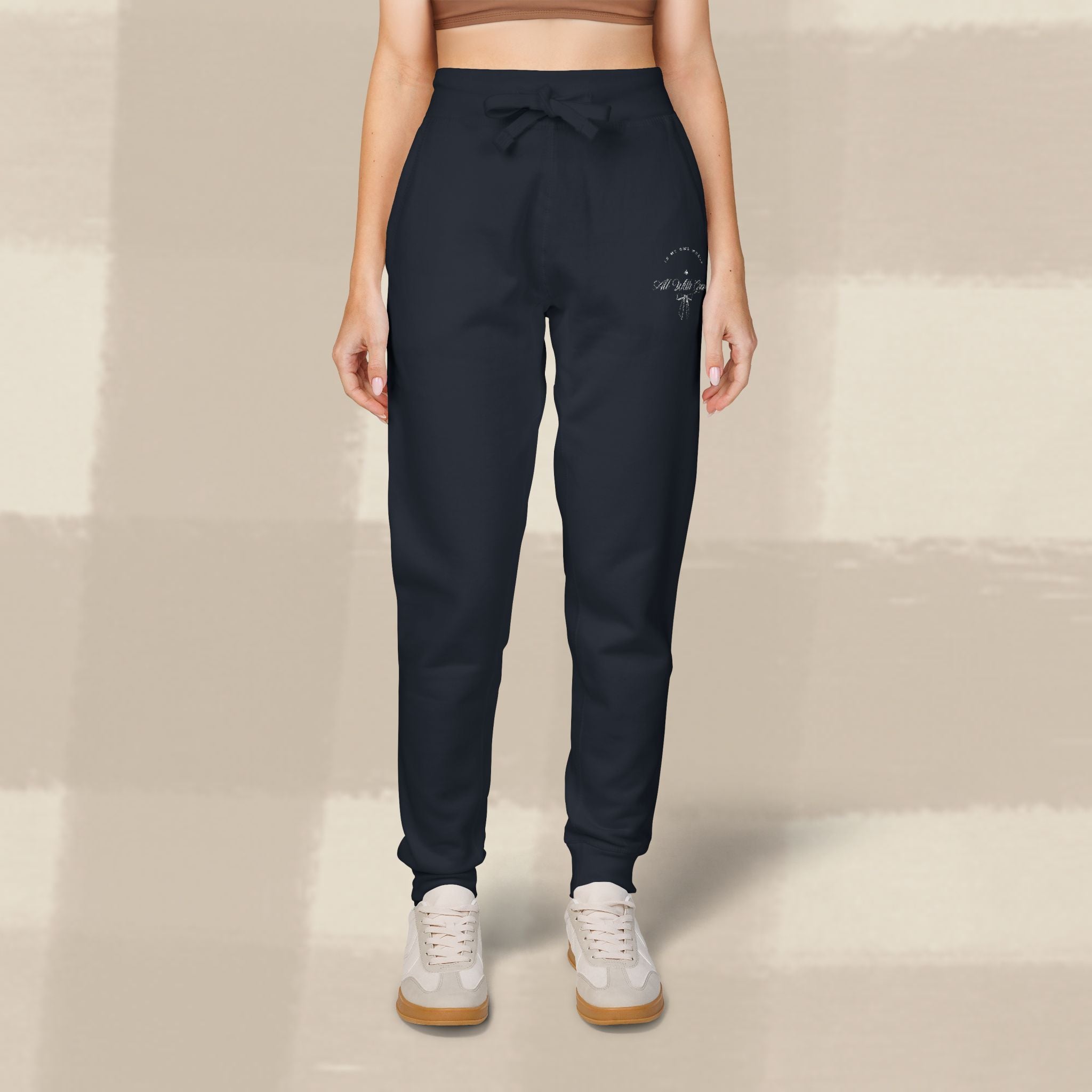 "WITH GRACE" JOGGERS X EGGSHELL EMBROIDERY