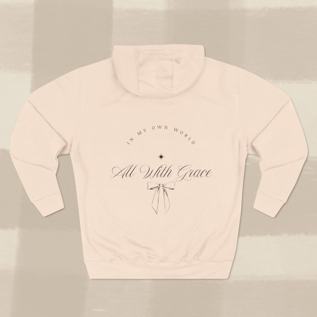 "WITH GRACE" HOODIE  X BLACK TYPE