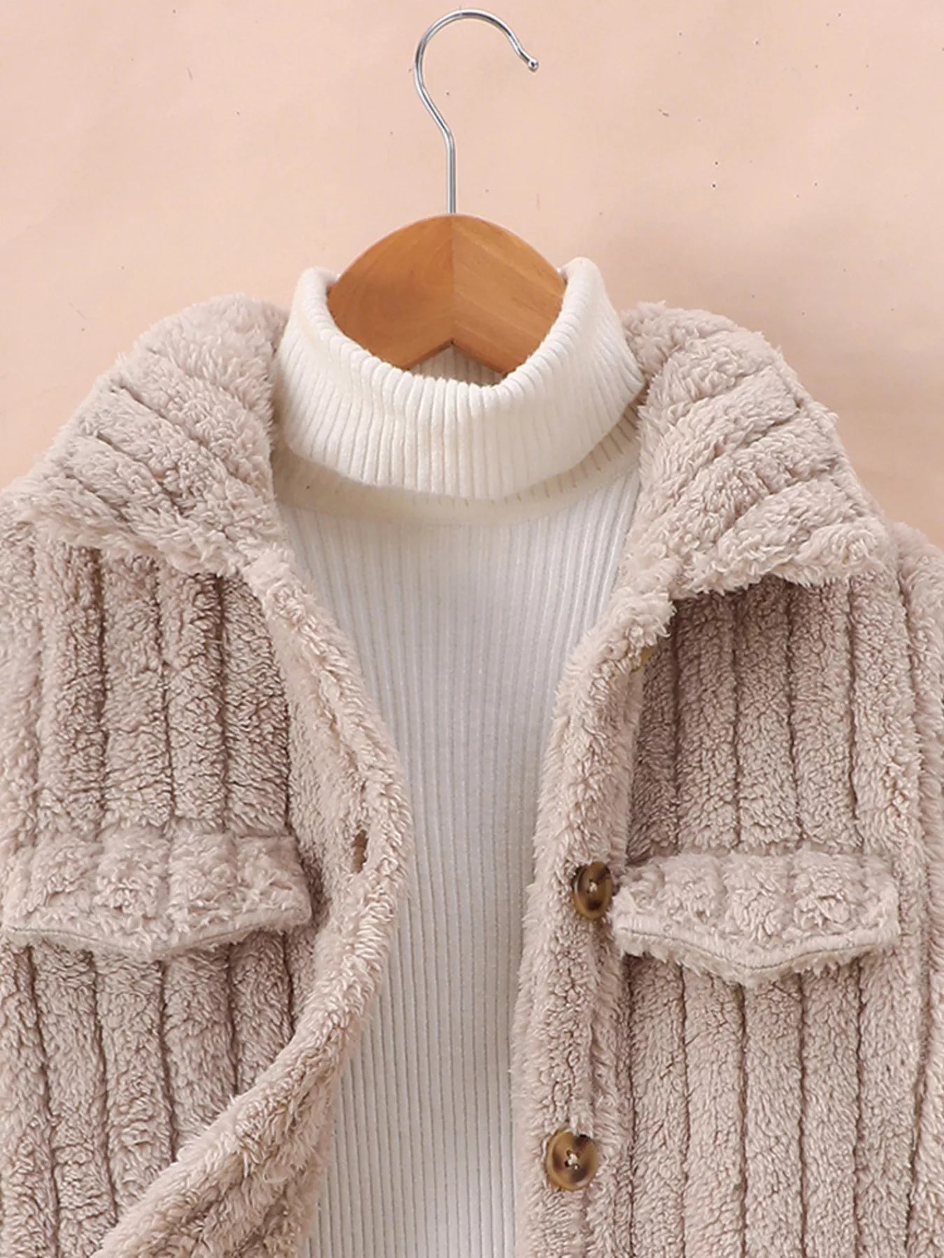 Children's Cozy Fleece Button-Down Jacket