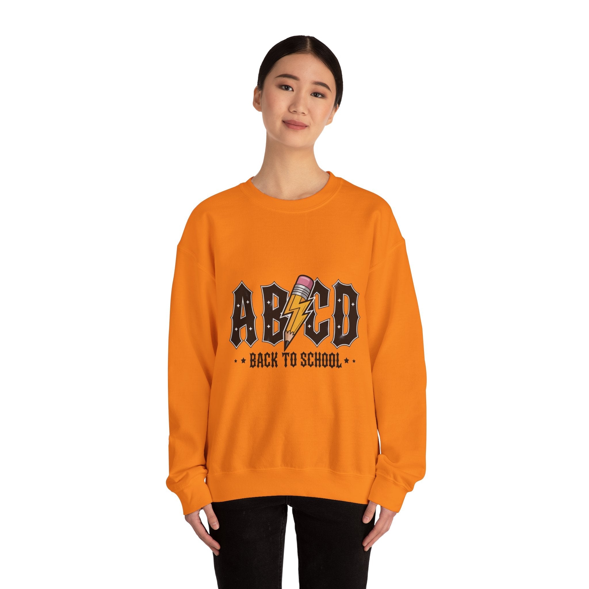 Back to School Crewneck Sweatshirt, Unisex Sweatshirt, Lightweight Sweater, School Apparel, Teacher Gift, Trendy Fashion
