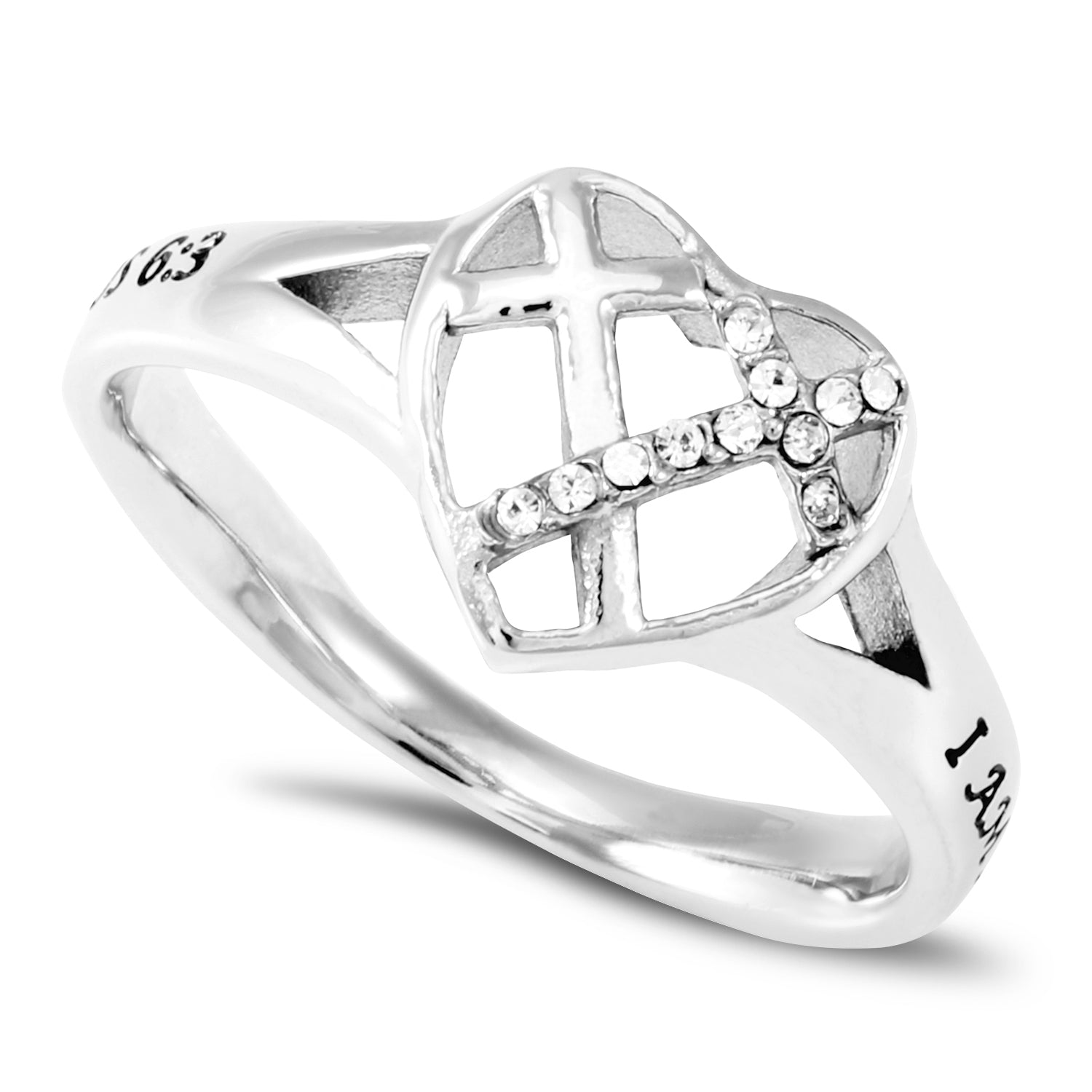 Patchwork Cross Ring - Purity