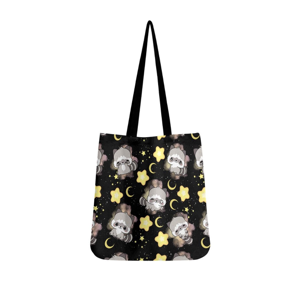Celestial Raccoon Cloth Tote Bag