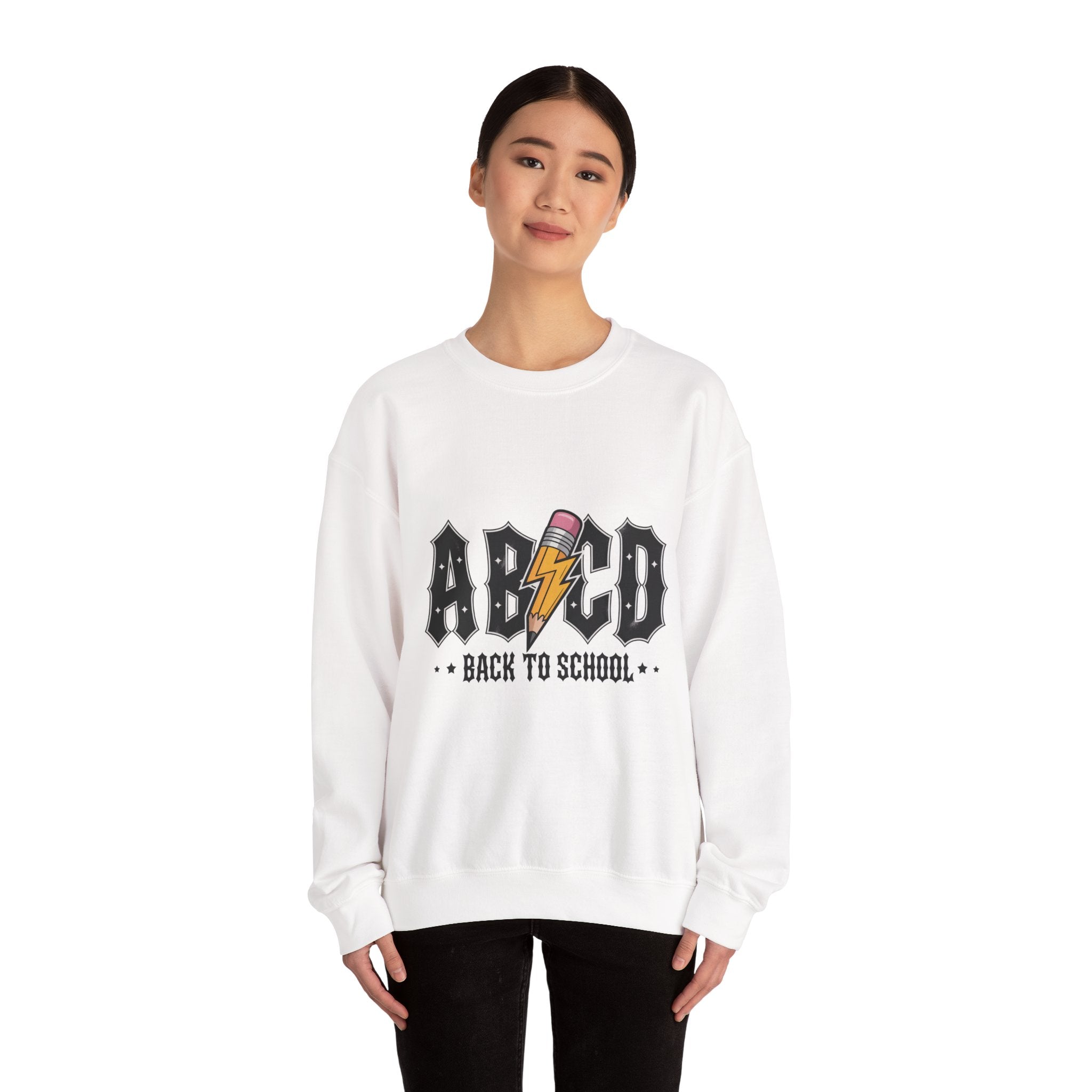 Back to School Crewneck Sweatshirt, Unisex Sweatshirt, Lightweight Sweater, School Apparel, Teacher Gift, Trendy Fashion