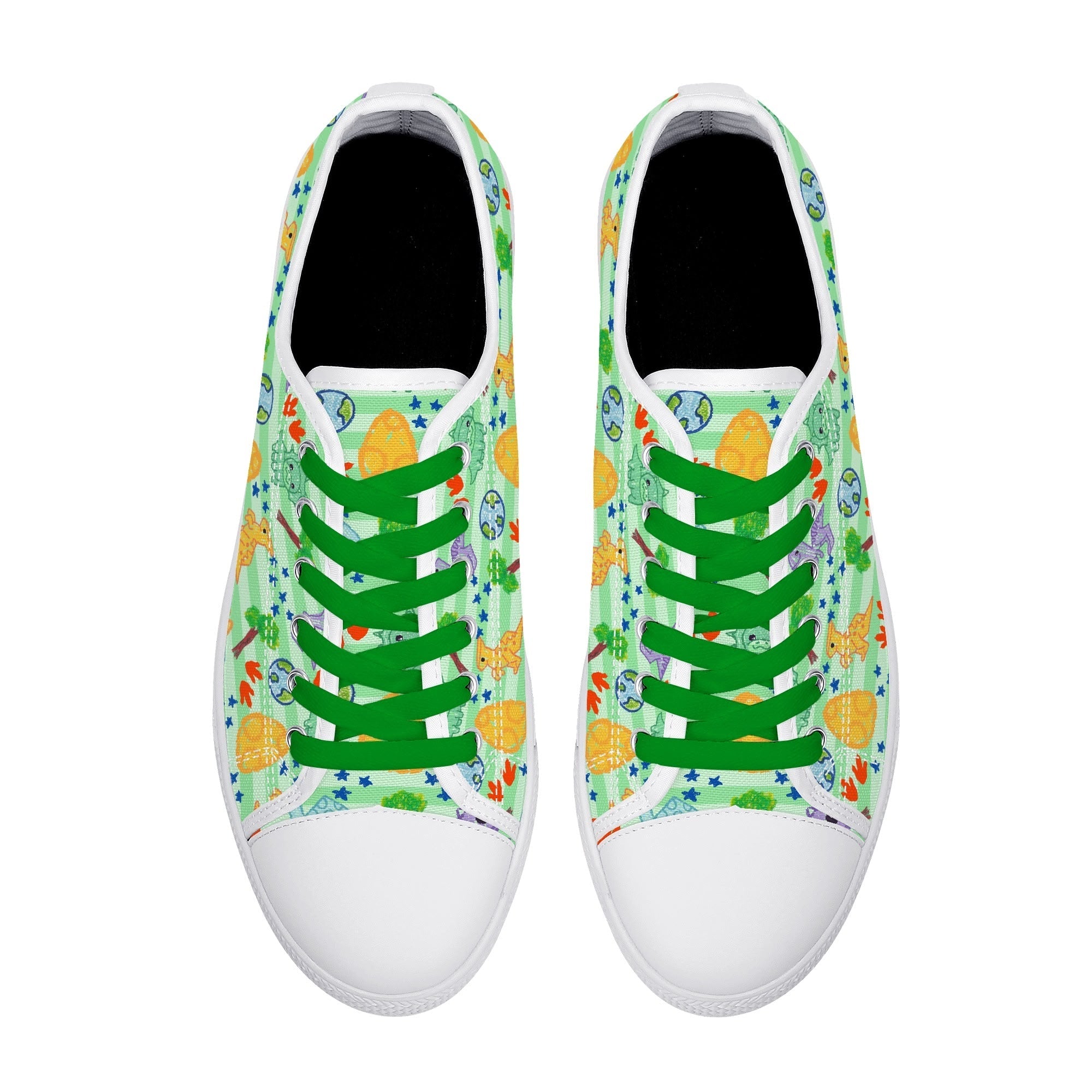 Dino Doodles Unisex Low Tops