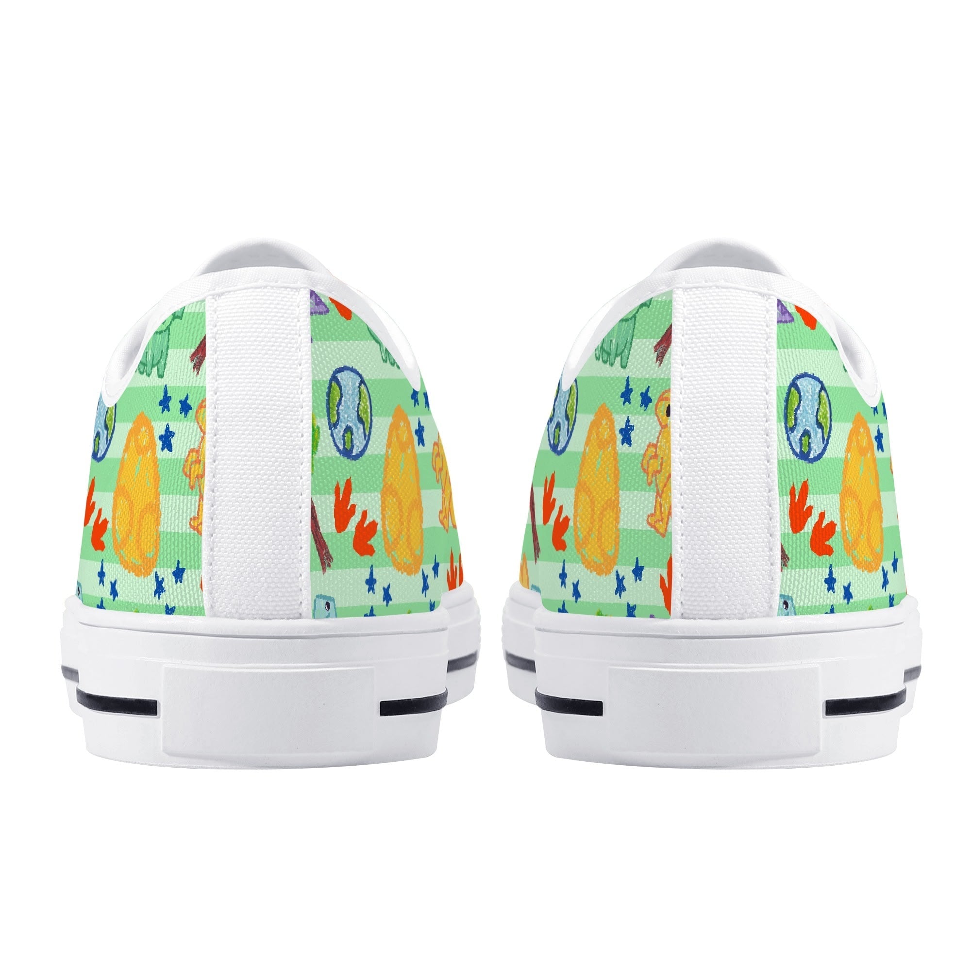 Dino Doodles Unisex Low Tops