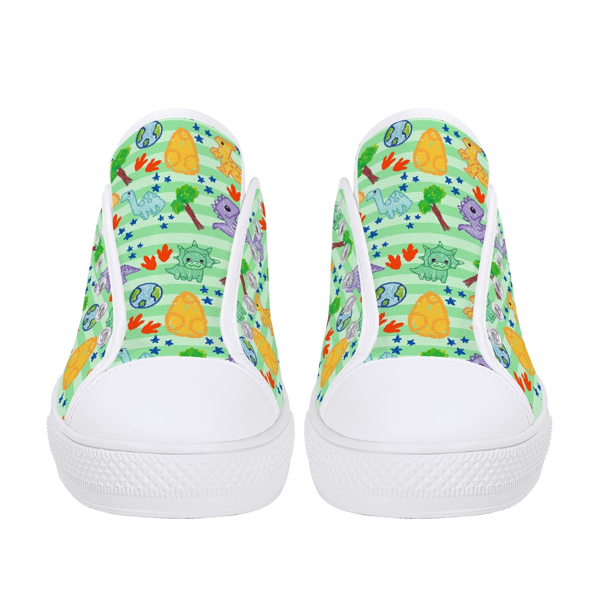 Dino Doodles Unisex Low Tops