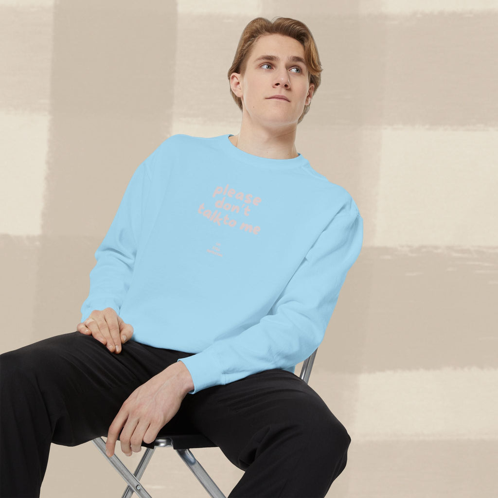 "STILL DEFROSTING"  SWEATSHIRT X PINKY GREY TYPE