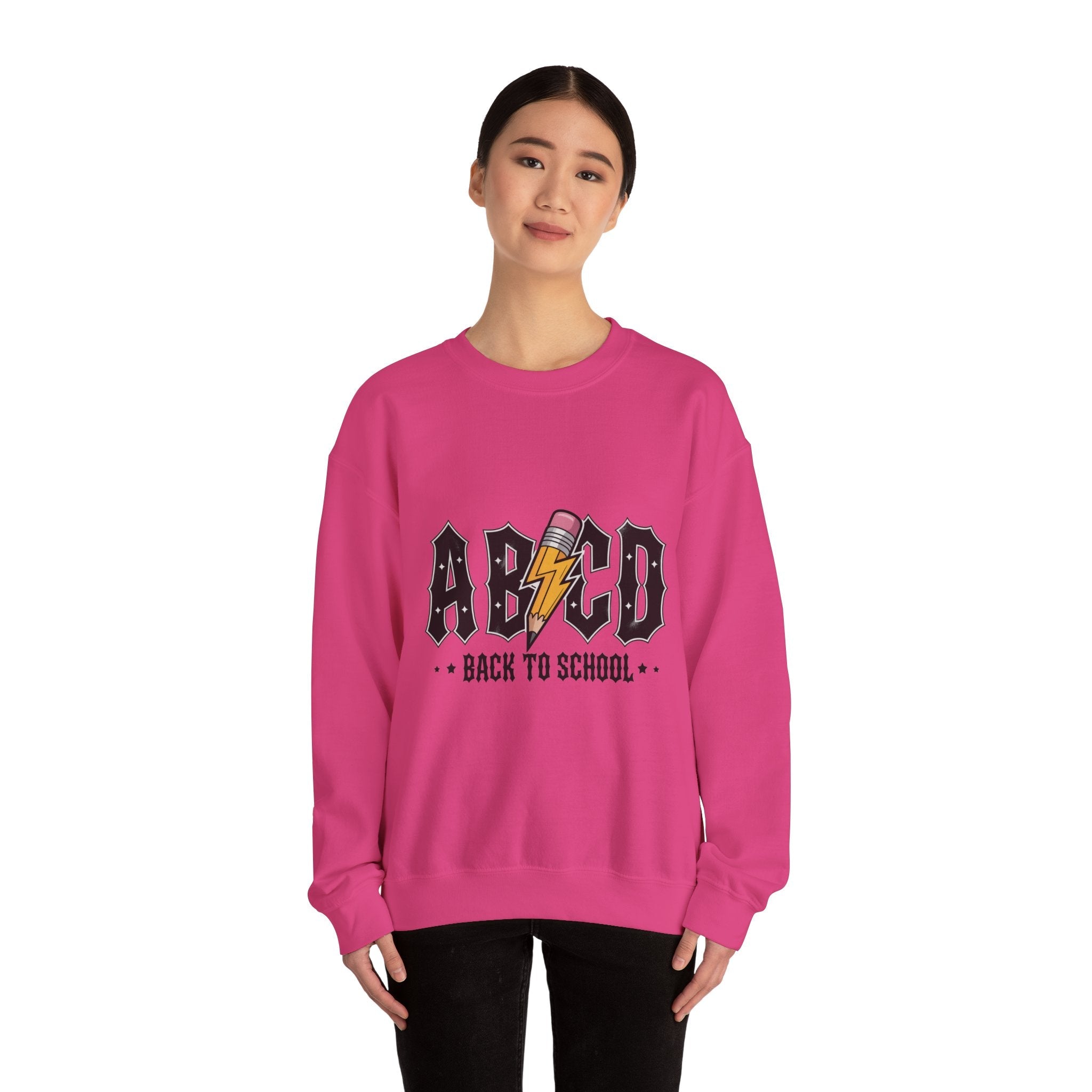 Back to School Crewneck Sweatshirt, Unisex Sweatshirt, Lightweight Sweater, School Apparel, Teacher Gift, Trendy Fashion