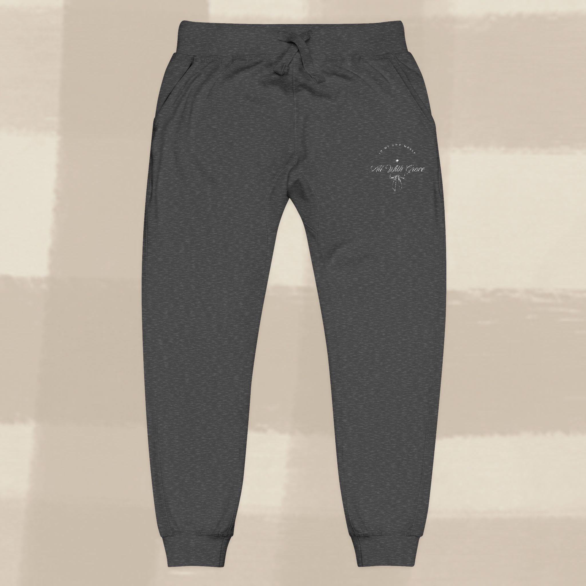 "WITH GRACE" JOGGERS X EGGSHELL EMBROIDERY