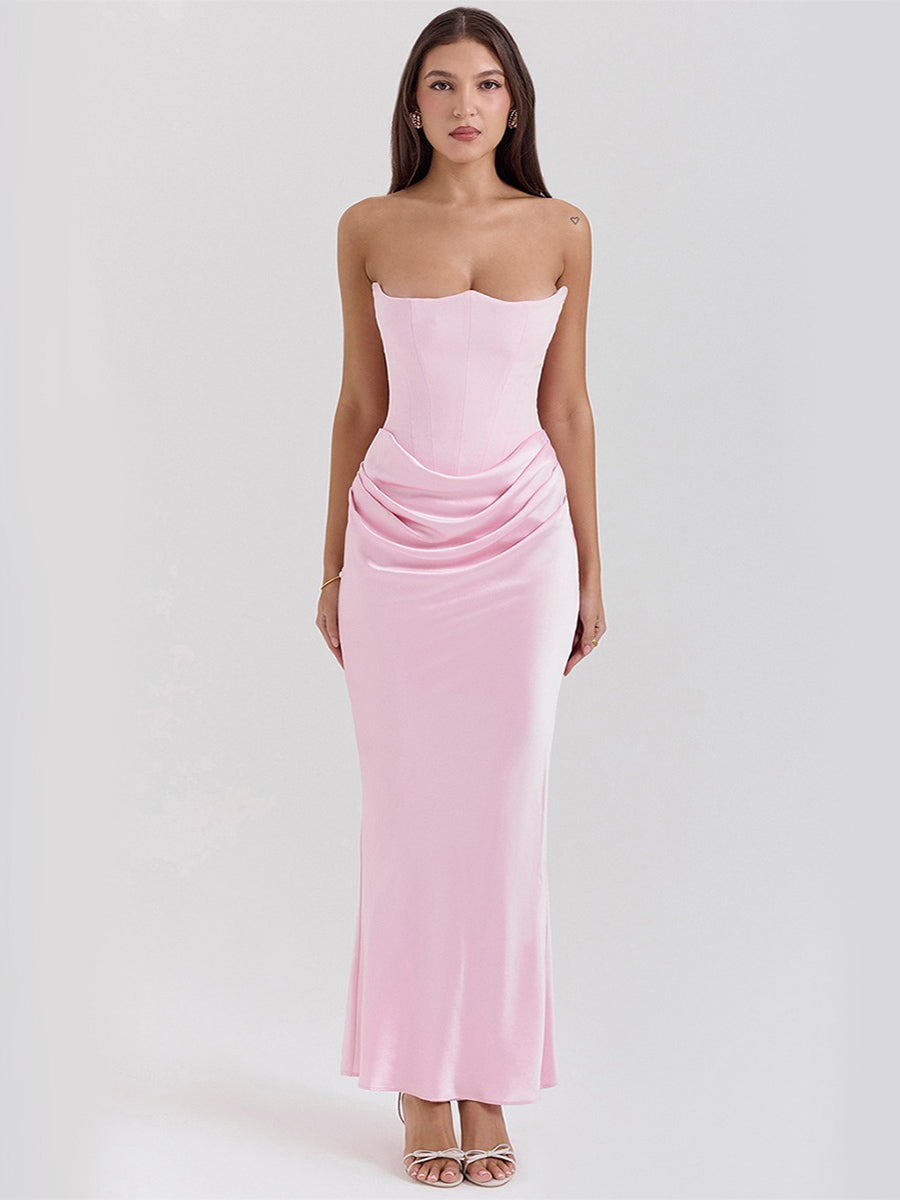 Isaiah Slim Tube Top Long Dress