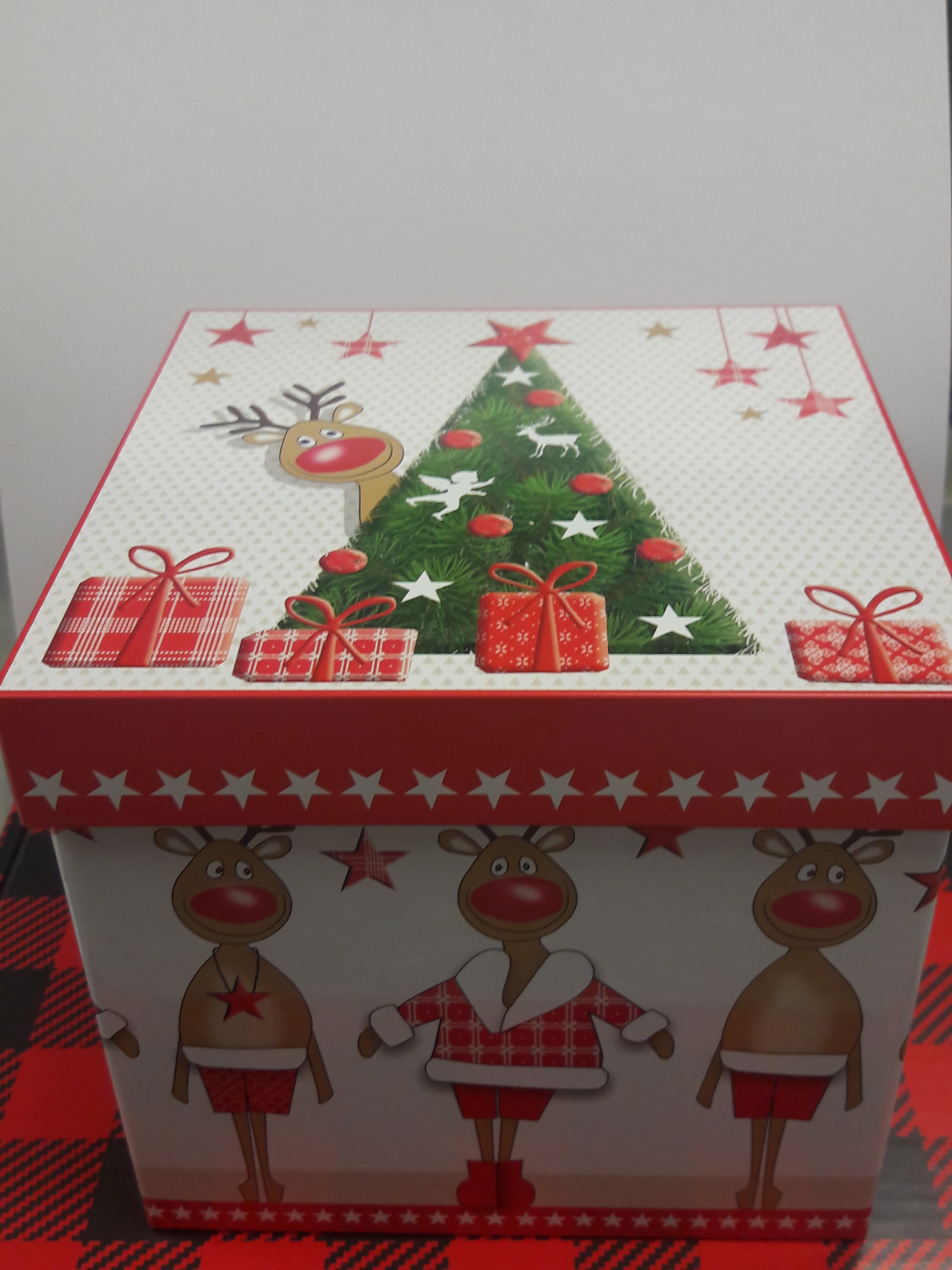 "Gift Box" Canister / Tin gift Set Reindeer Tins