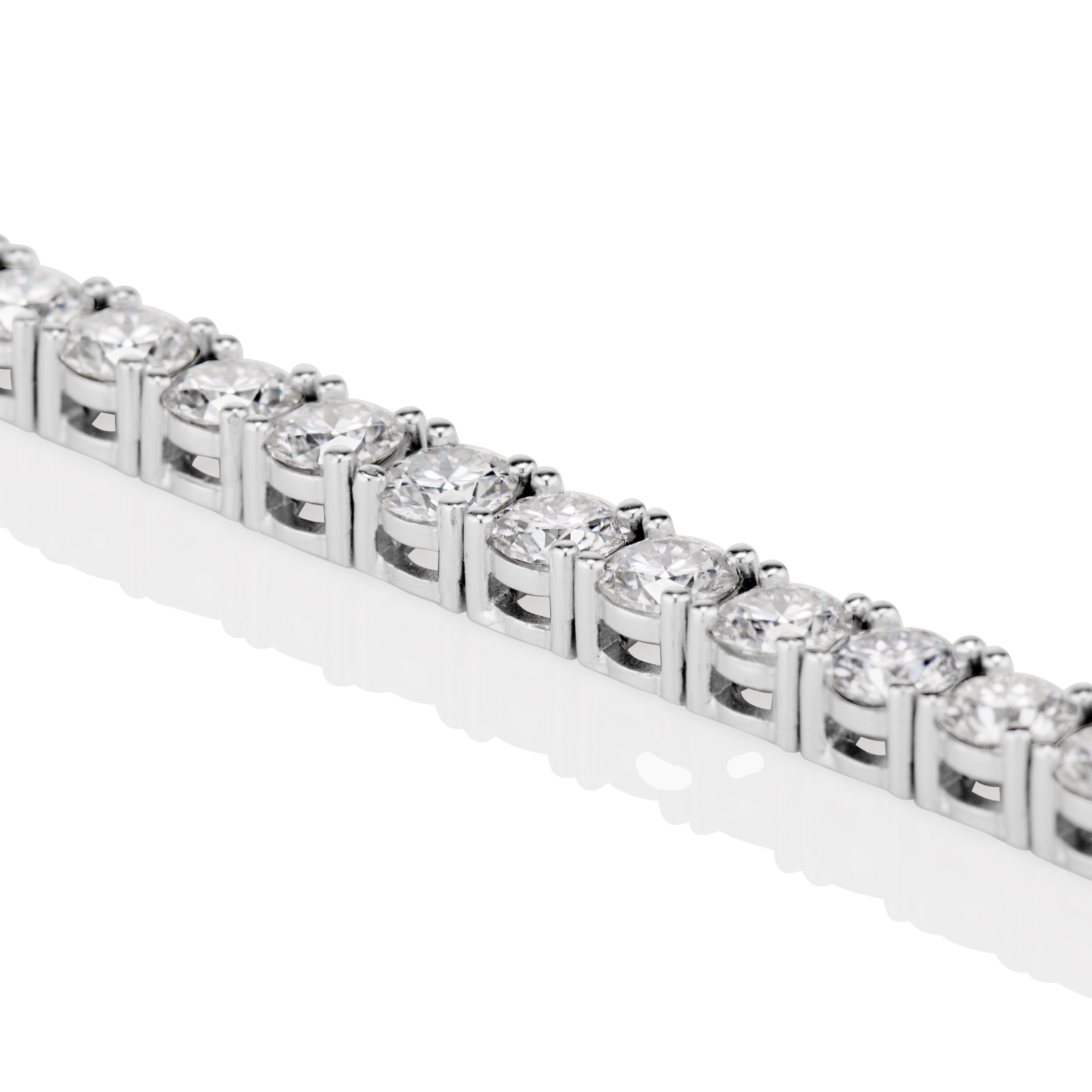 4MM Moissanite Tennis Bracelet in Solid 925 Silver