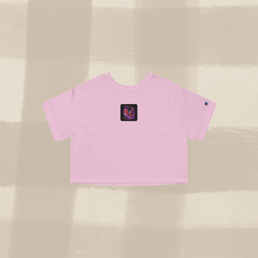 "CAT DIMENSION" CROPPED T-SHIRT