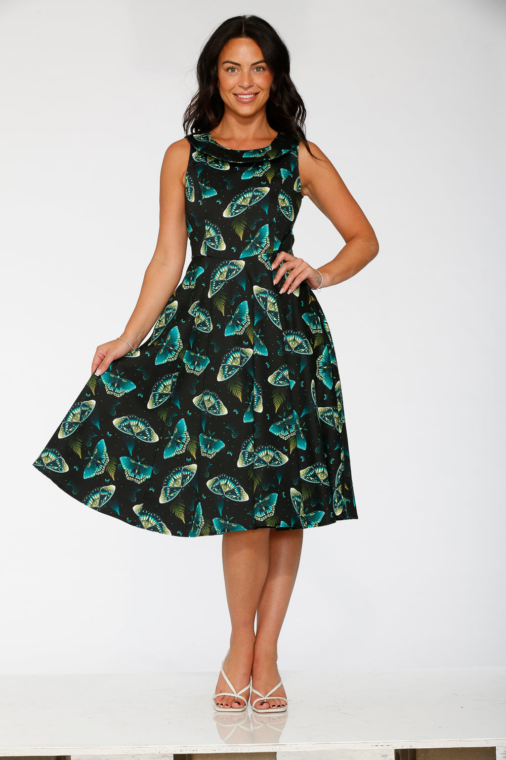 23242 Dark and Mystical Butterfly Swing Dress