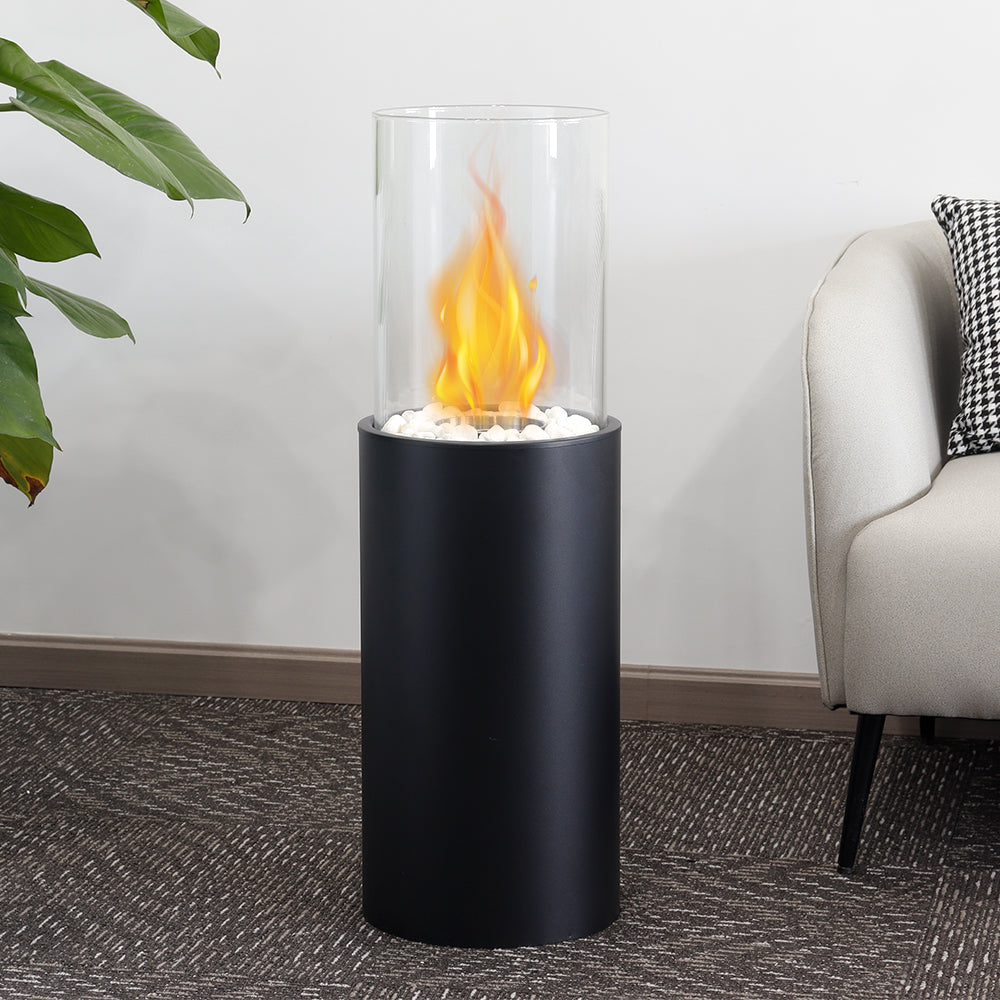 10" *10"*31.50 " Big Round Freestanding Outdoor Fireplace