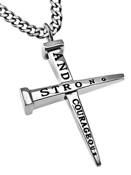 2 Nail Cross Necklace
