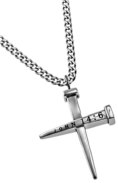2 Nail Cross Necklace