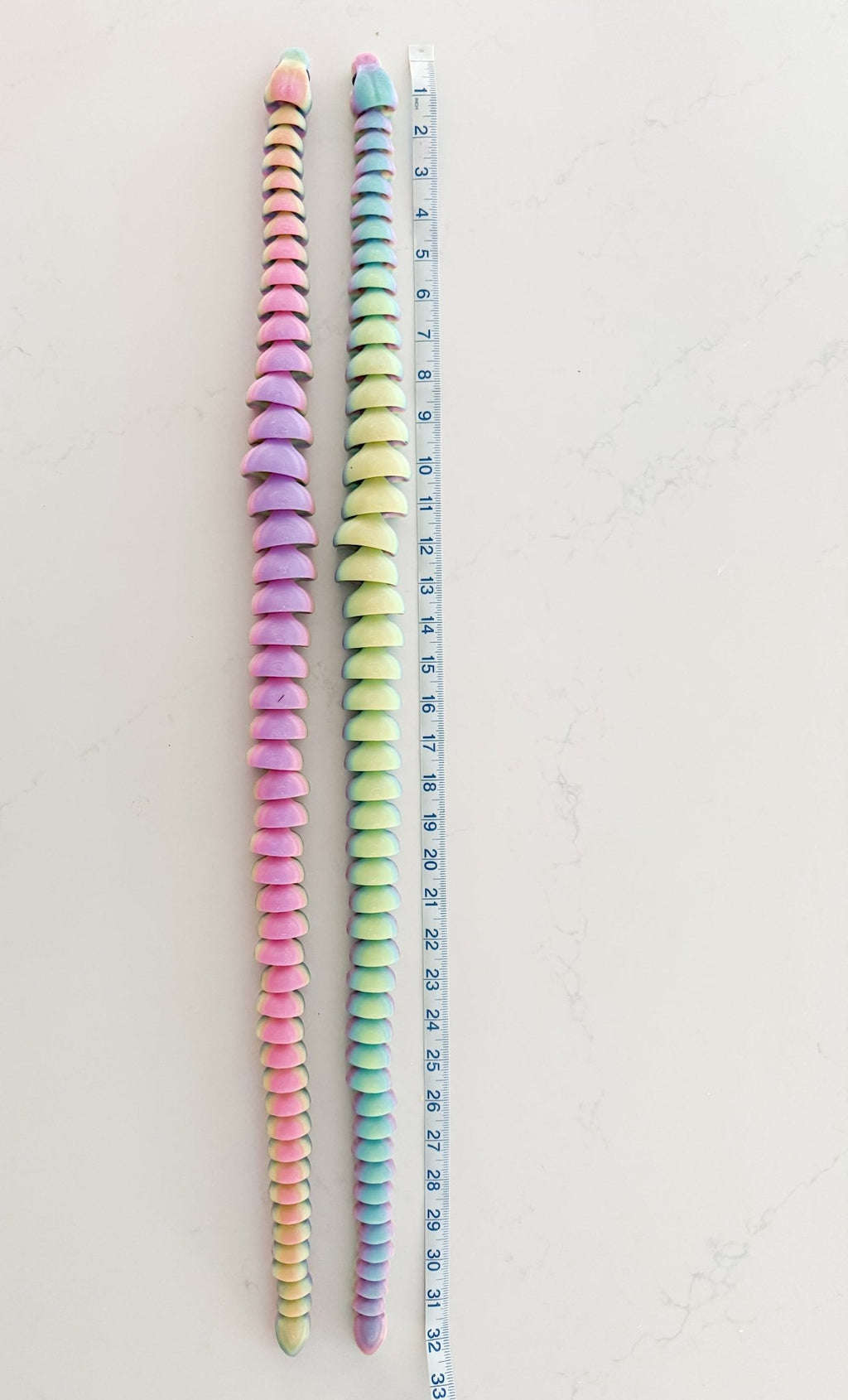 32-Inch Articulated Snake – 3D Printed, Fidget Toy