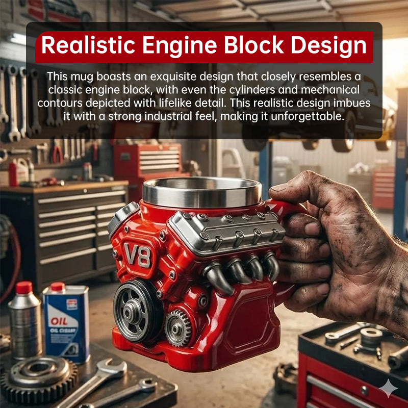 Engine Mug | Stainless Steel Coffee Cup