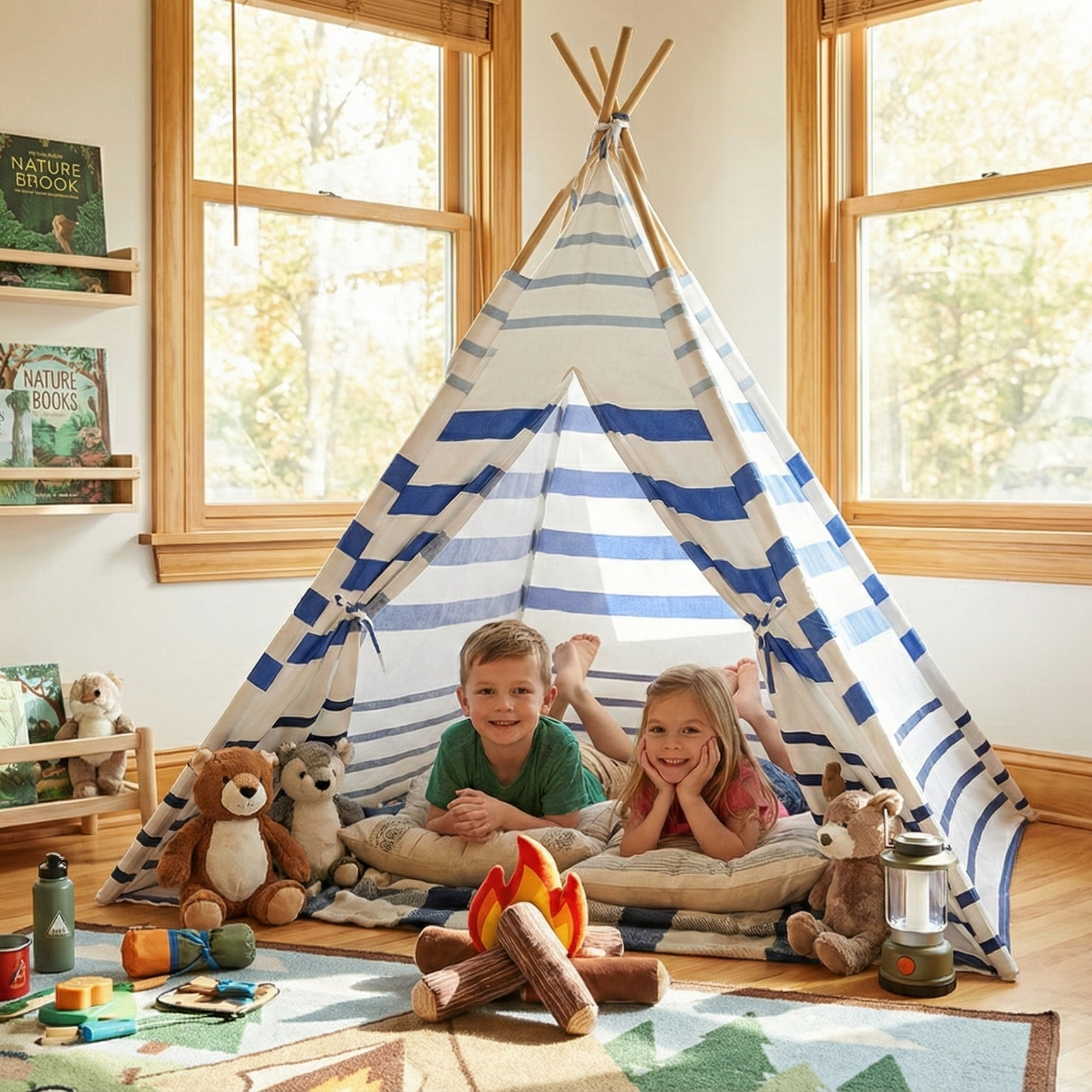Nautical Stripe Teepee Tent