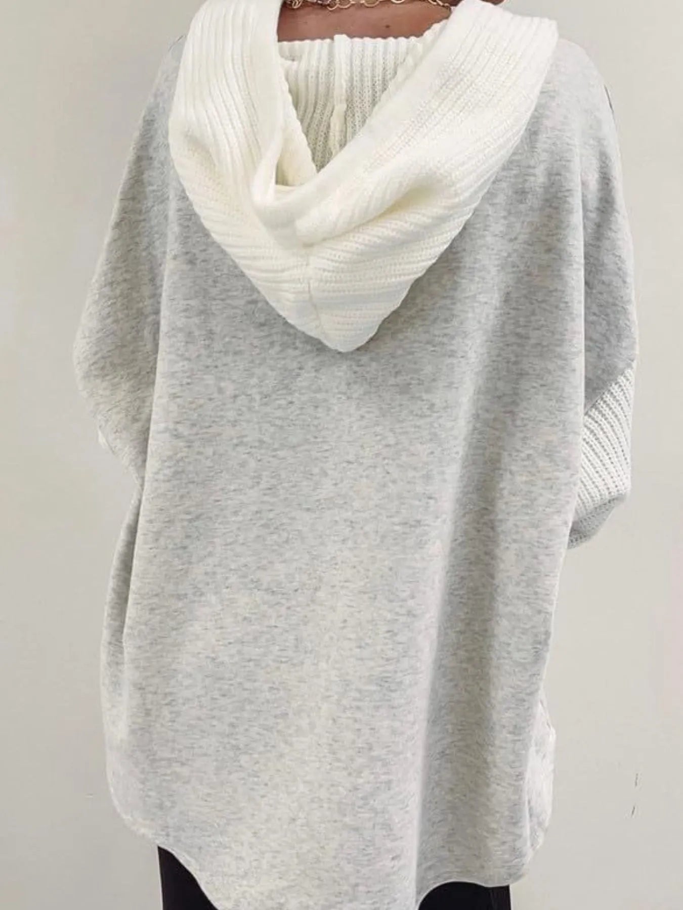 Drawstring Button Front Hoodie