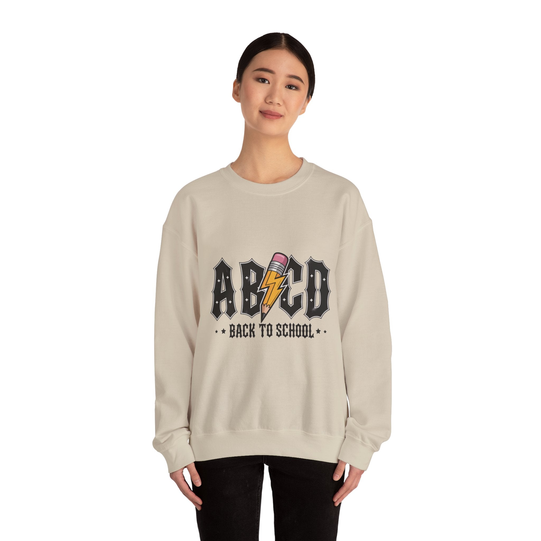 Back to School Crewneck Sweatshirt, Unisex Sweatshirt, Lightweight Sweater, School Apparel, Teacher Gift, Trendy Fashion