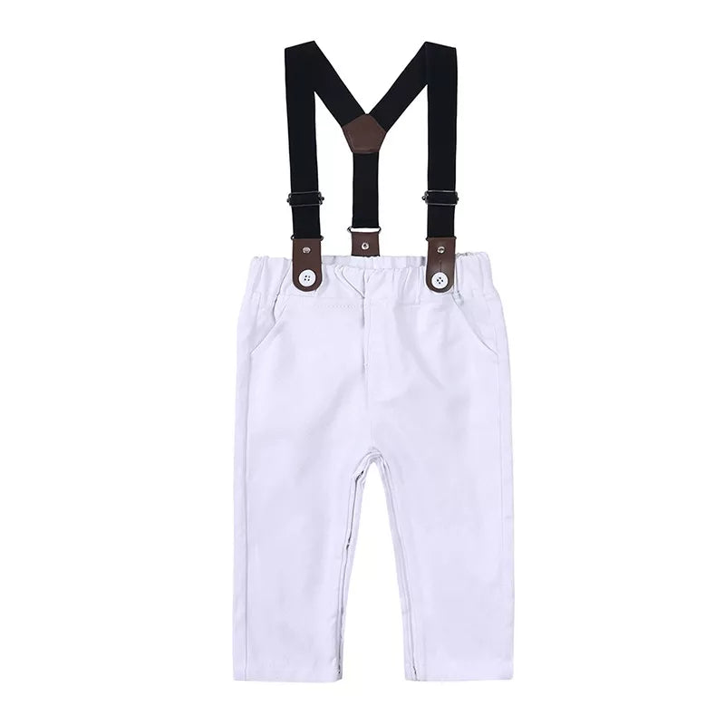 Children's Striped Shirt and Overall Set