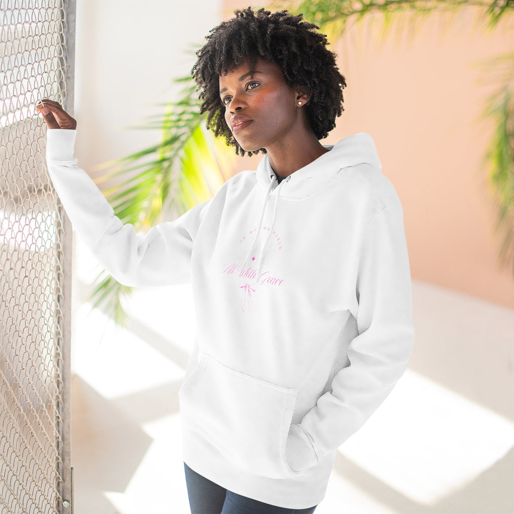 "WITH GRACE" HOODIE  X PINK TYPE