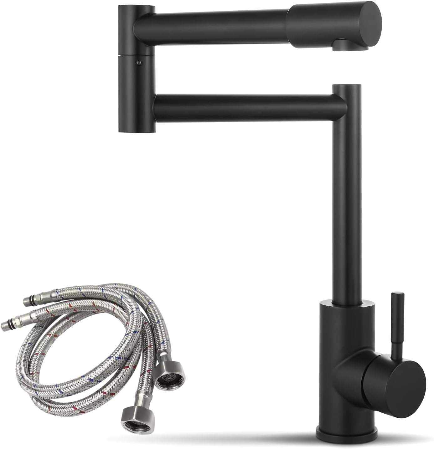 Edison Single-Hole Retractable Folding Kitchen Sink Faucet