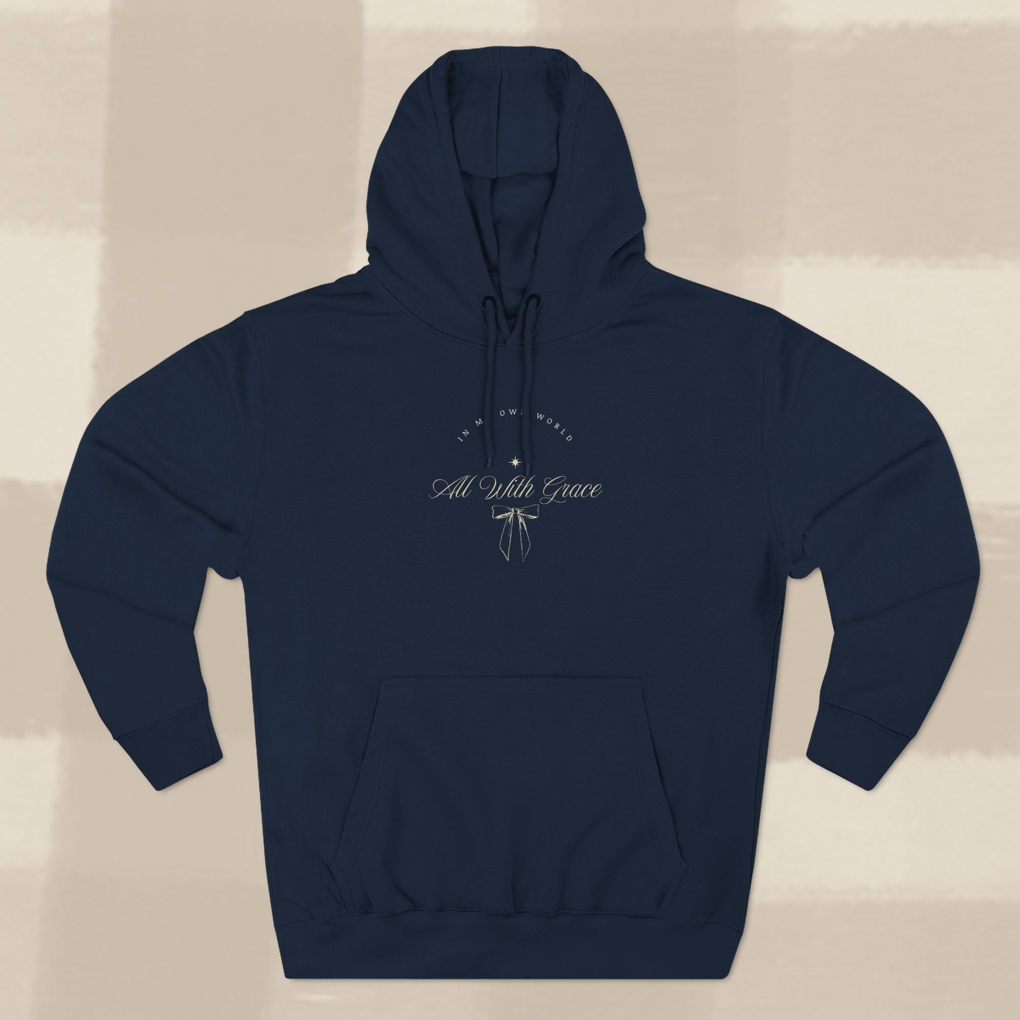 "WITH GRACE" HOODIE  X EGGSHELL TYPE