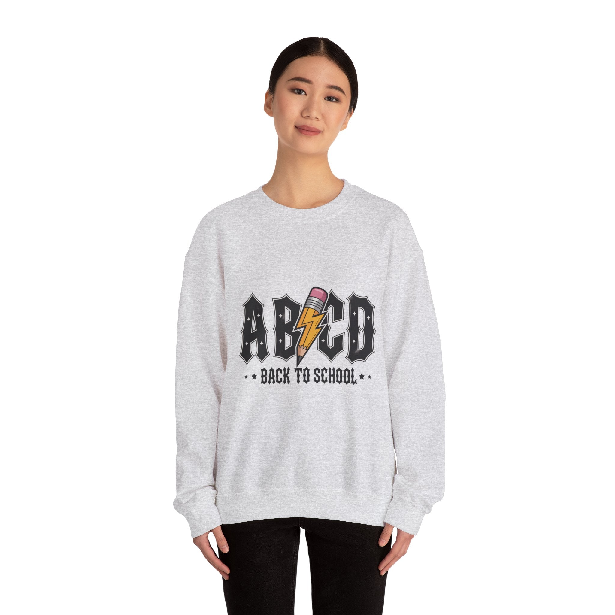 Back to School Crewneck Sweatshirt, Unisex Sweatshirt, Lightweight Sweater, School Apparel, Teacher Gift, Trendy Fashion