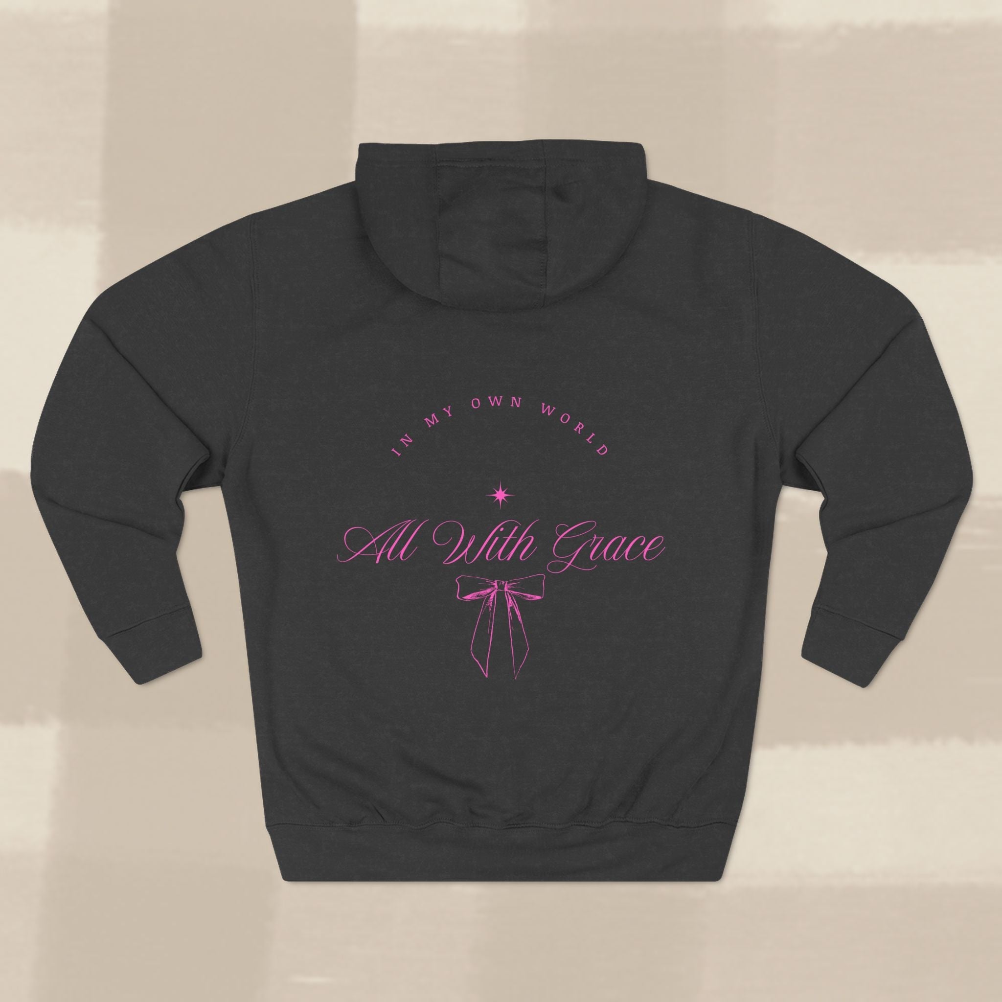 "WITH GRACE" HOODIE  X PINK TYPE
