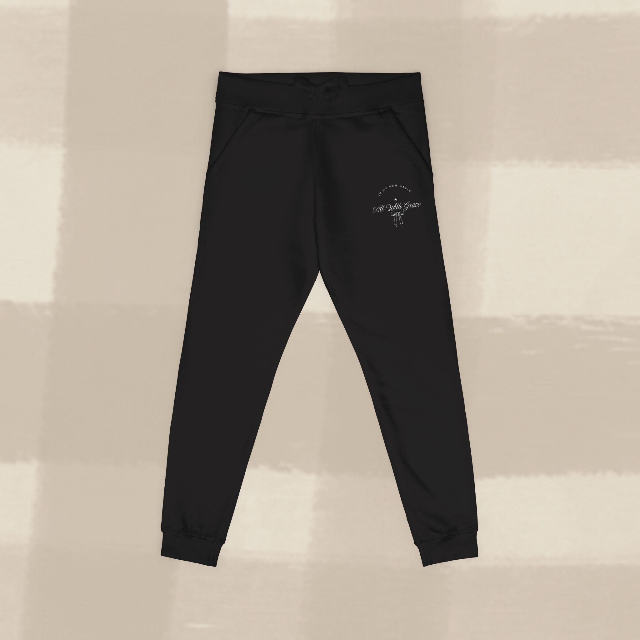 "WITH GRACE" JOGGERS X EGGSHELL EMBROIDERY