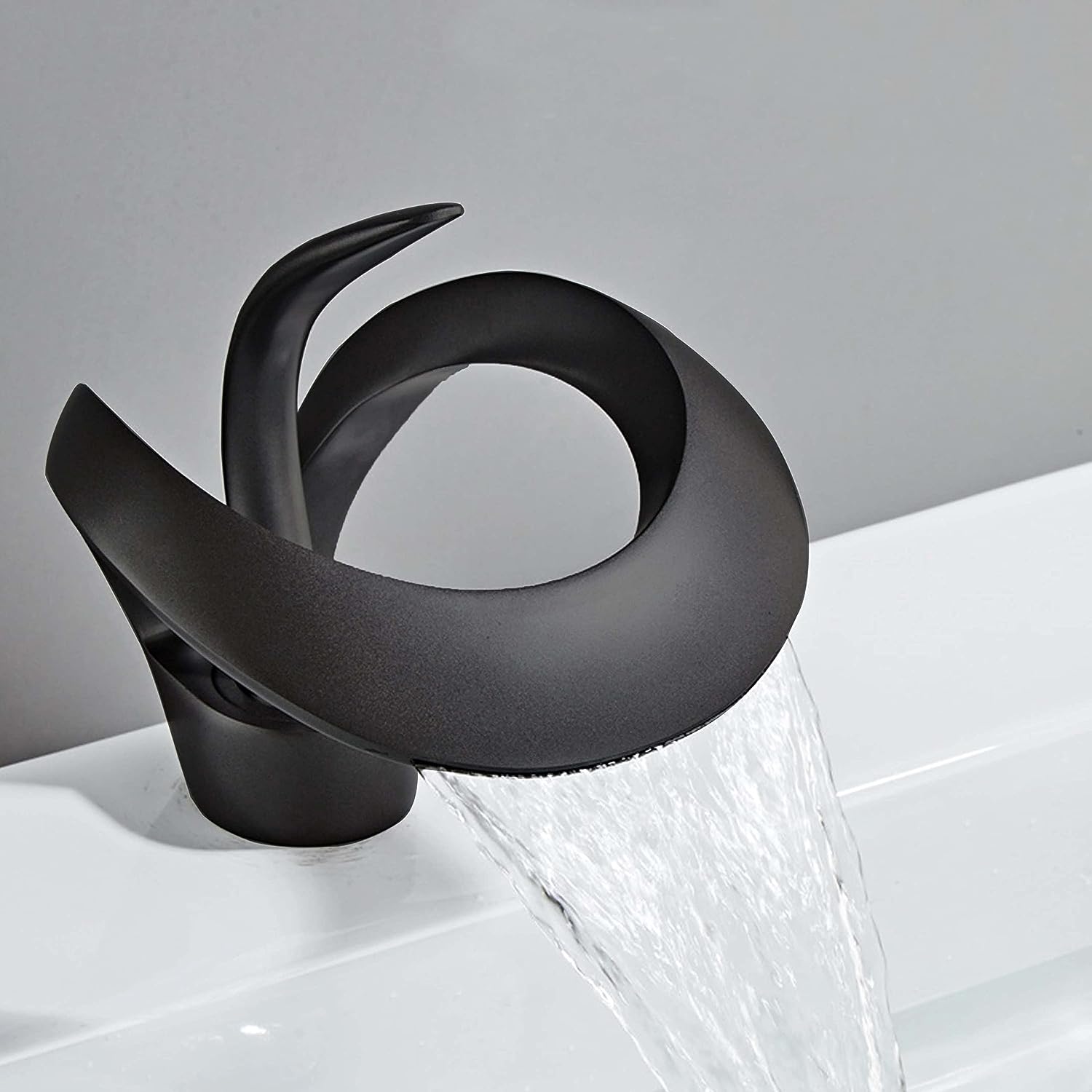 The Versailles Single-Hole, Single-Handle Luxury Waterfall Bathroom Faucet