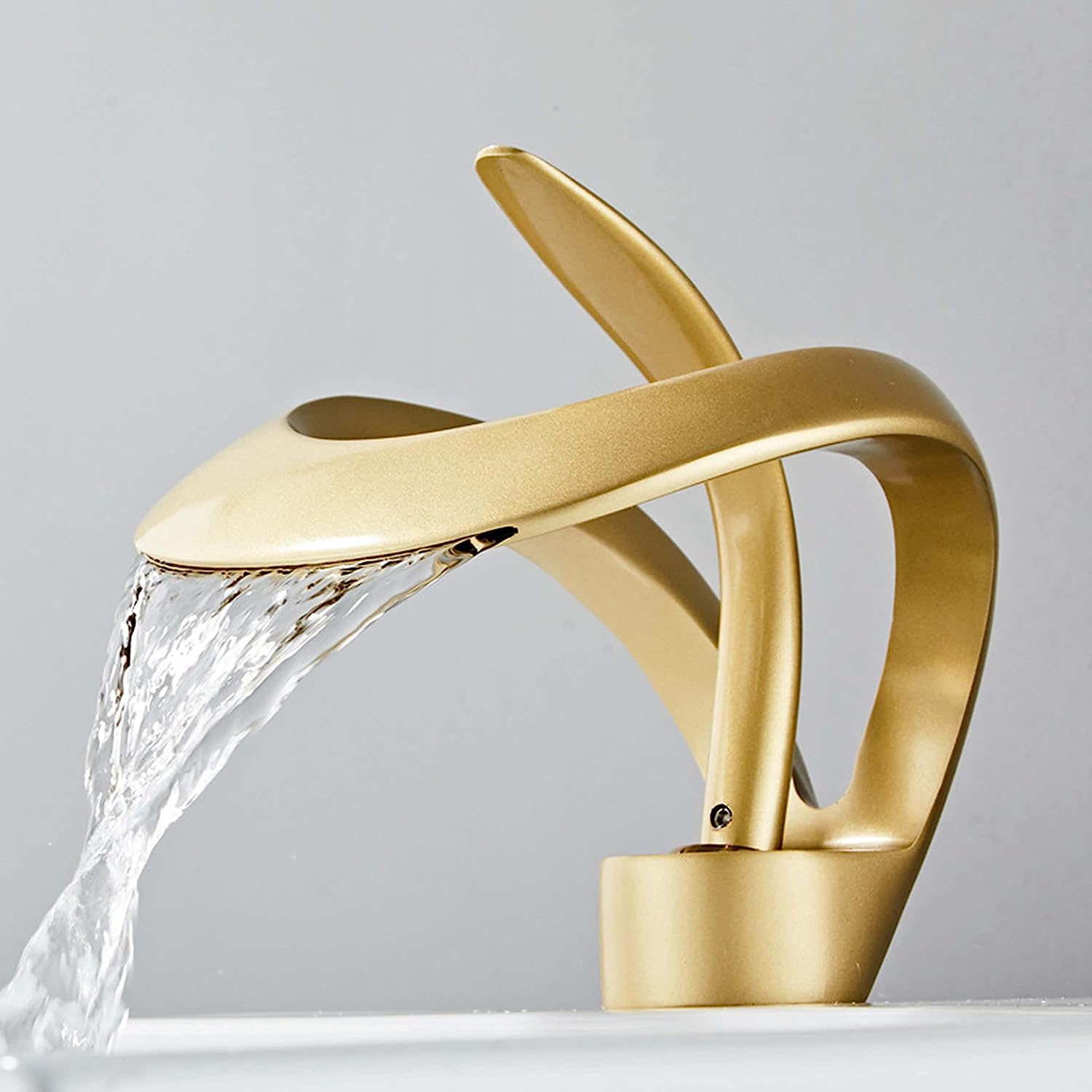 The Versailles Single-Hole, Single-Handle Luxury Waterfall Bathroom Faucet