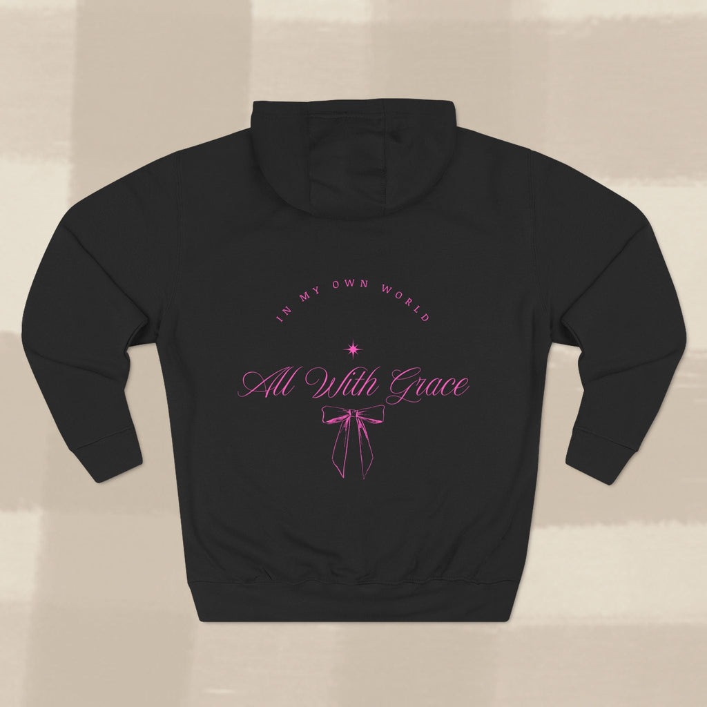 "WITH GRACE" HOODIE  X PINK TYPE