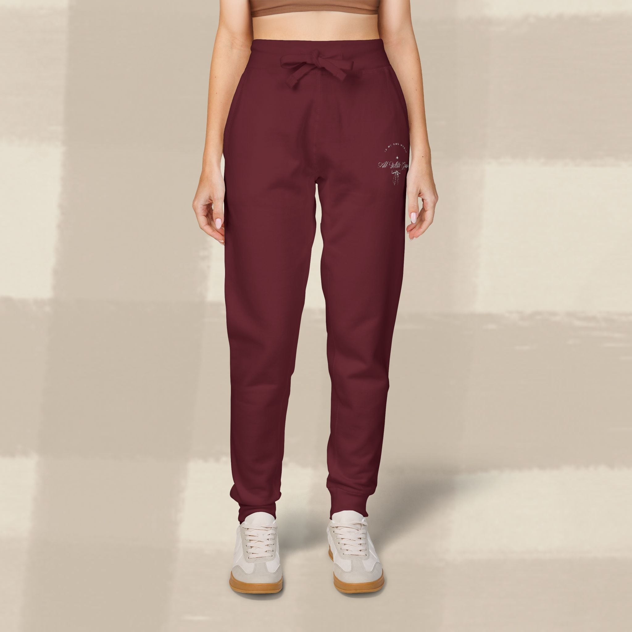 "WITH GRACE" JOGGERS X EGGSHELL EMBROIDERY