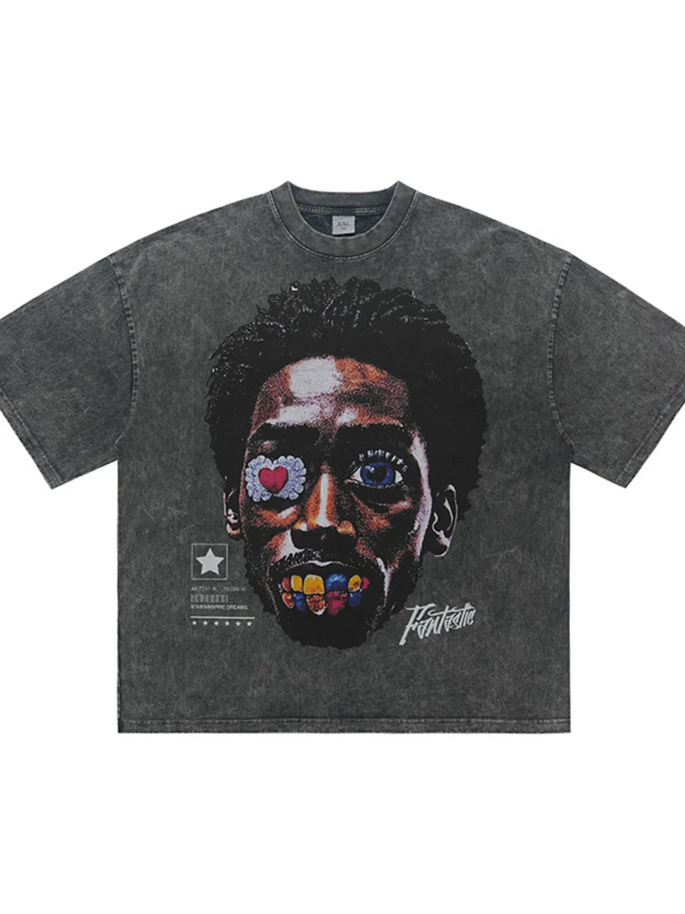 Men's Graphic Round Neck Short Sleeve T-Shirt