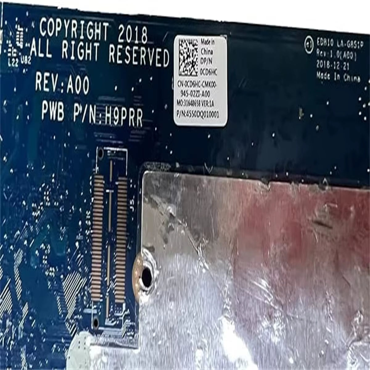 0GD6HC for  Chromebook 3100 Motherboard N4000 No Right Side USB 100% Full Tested