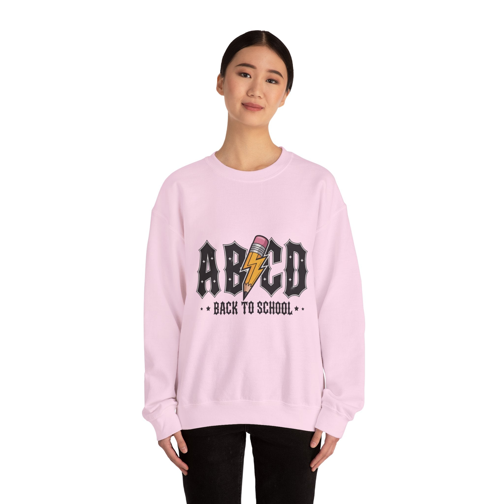 Back to School Crewneck Sweatshirt, Unisex Sweatshirt, Lightweight Sweater, School Apparel, Teacher Gift, Trendy Fashion