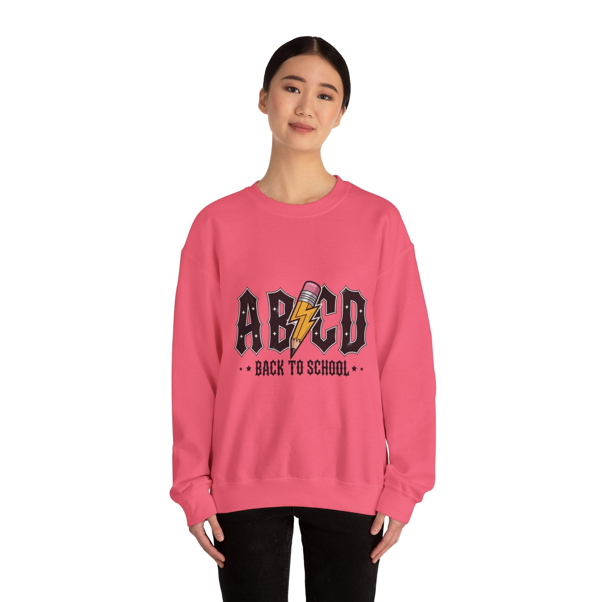 Back to School Crewneck Sweatshirt, Unisex Sweatshirt, Lightweight Sweater, School Apparel, Teacher Gift, Trendy Fashion