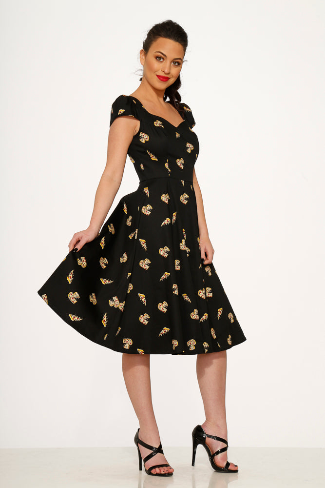 9836 Love New York Pizzeria Swing Dress