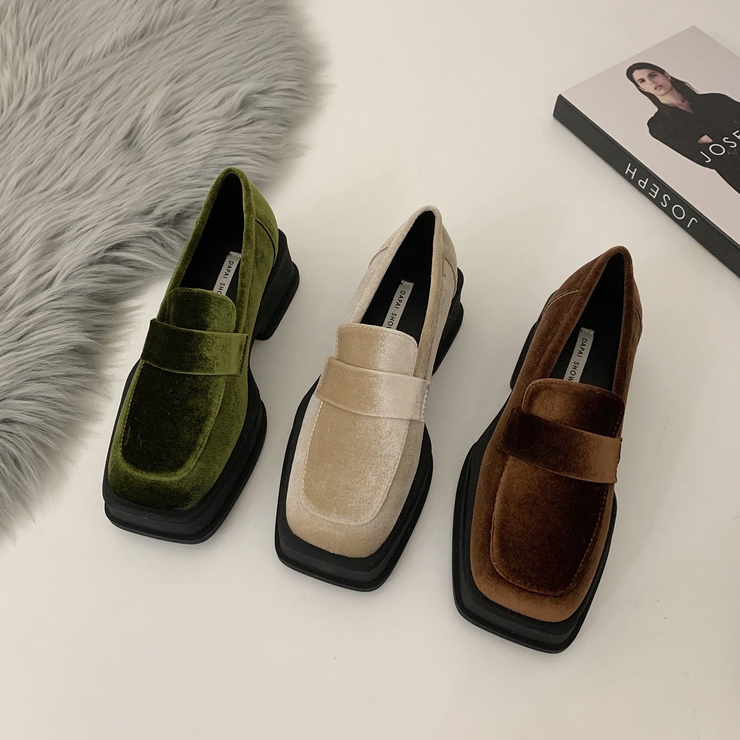 Chunky Platform Suede Casual Women Shoes