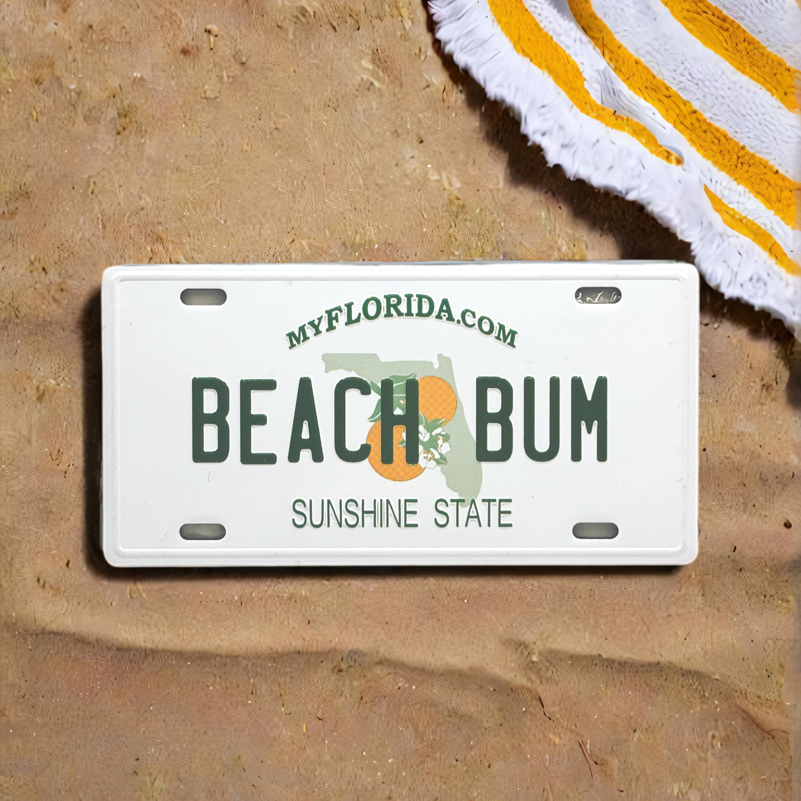 BEACH BUM - Florida License Plate Magnet