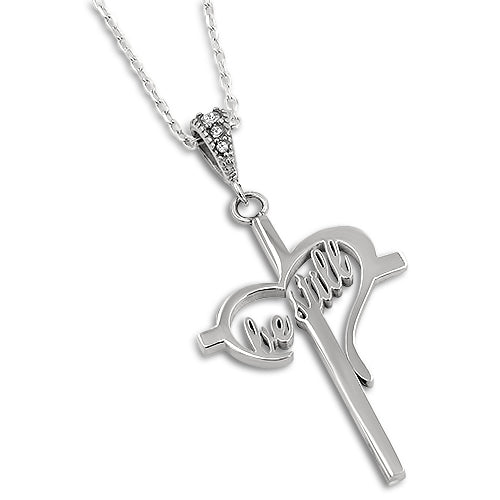 Heart's Desire Cross Necklace