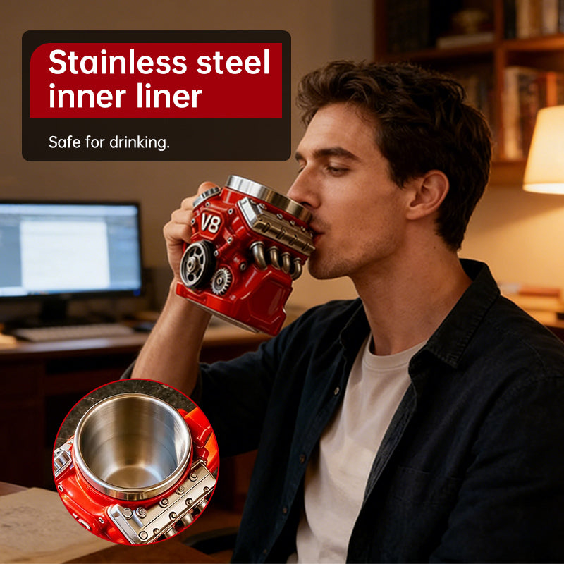 Engine Mug | Stainless Steel Coffee Cup