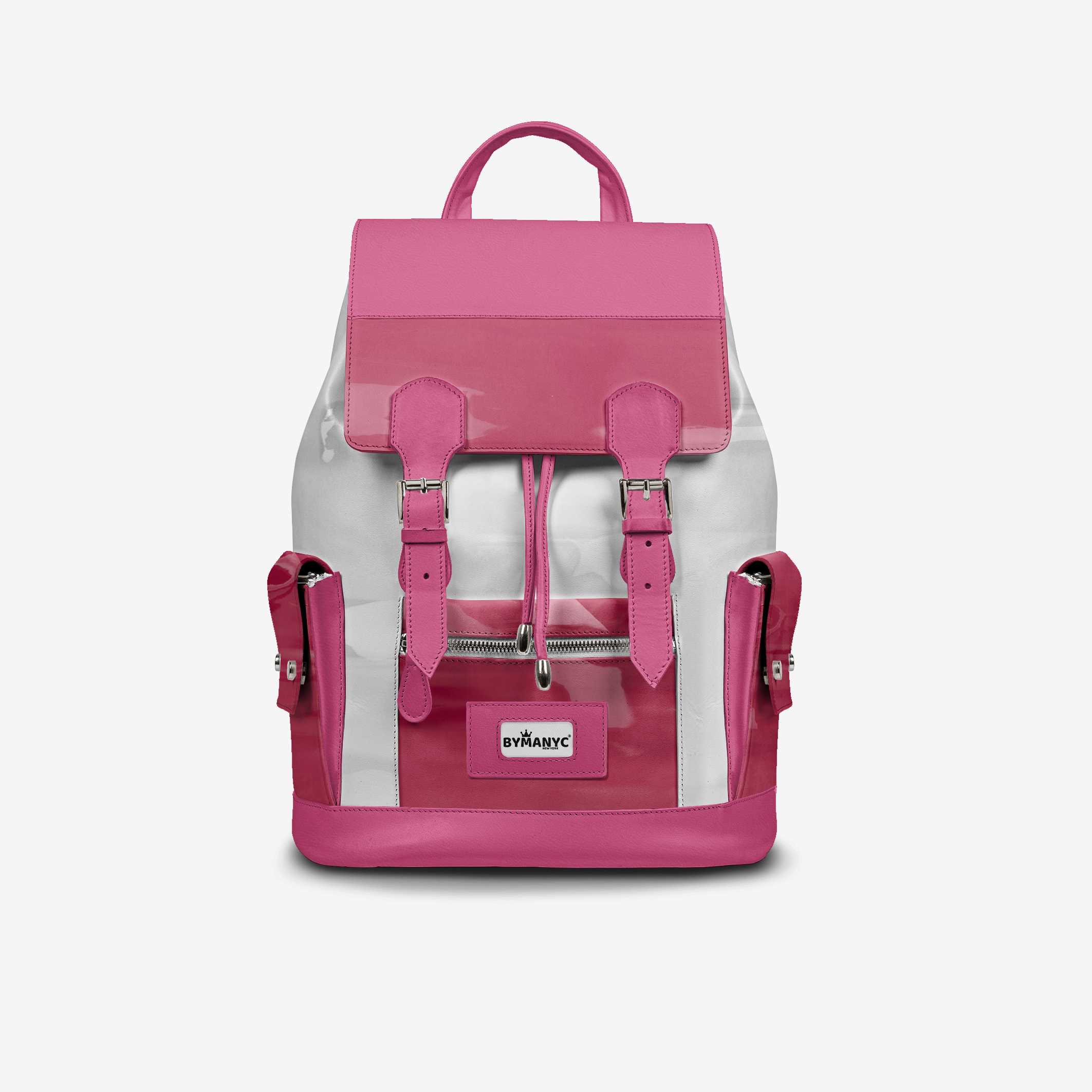 COUTURE Eco Backpack – Pink & White Edition | BYMANYC ® New York