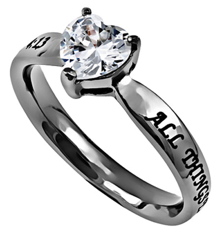 CZ Heart Ring