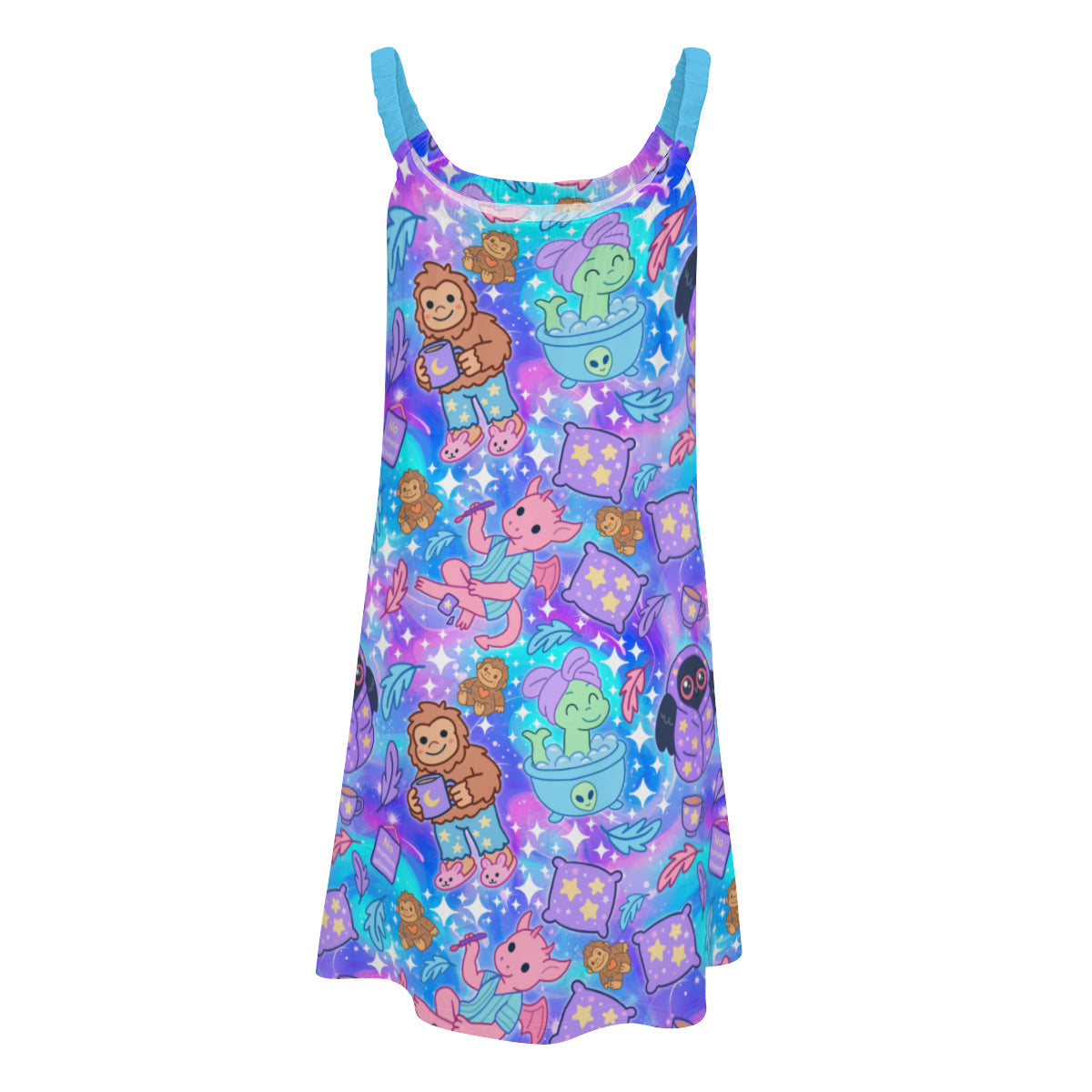 Cryptid Slumber Party Sun Dress